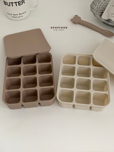 upupfour出口ins宝宝辅食保鲜盒辅食冰格冷冻储存保鲜防摔可蒸煮