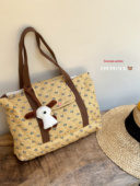 upupfour芝芝甜心｜原创自制韩国多功能纯棉绗缝刺绣妈咪包亲子包