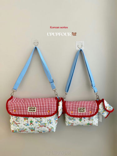 upupfour精灵之城｜原创韩国ins手提单肩包多功能绗缝刺绣妈咪包