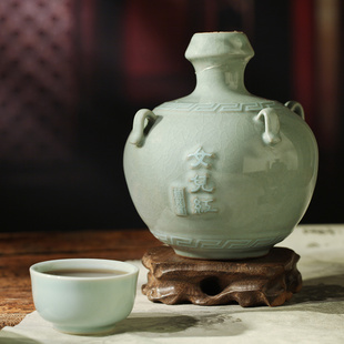 正宗绍兴特产女儿红黄酒2012年青瓷600ml花雕酒瓶装老酒礼盒装