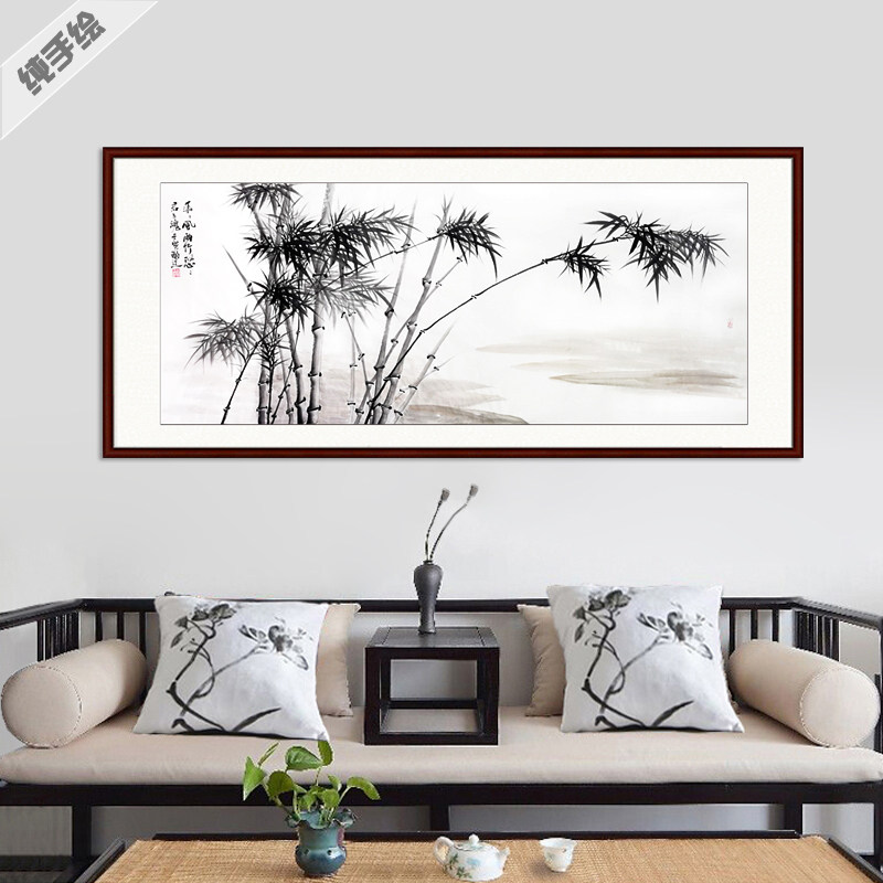 纯手绘专业国画横幅大幅写意