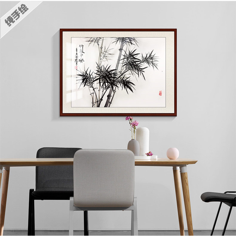 纯手绘名家国画定制花鸟真迹字画办公室客厅书房单幅小品水墨竹子