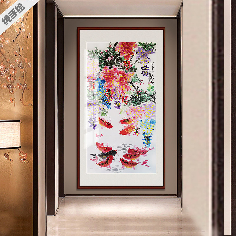 纯手绘国画仿古定制办公室客厅
