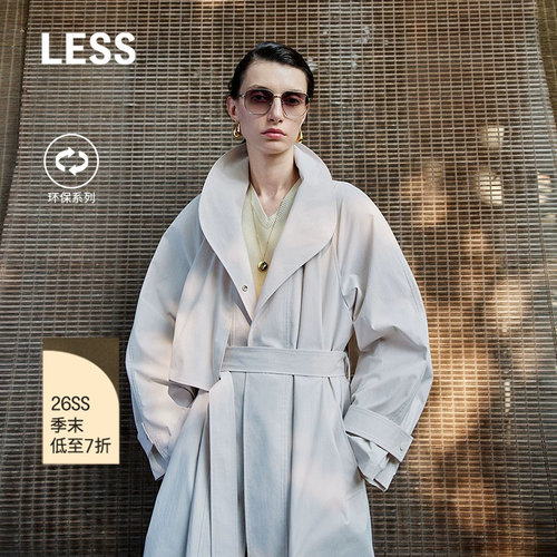 LESS插肩袖休闲风衣外套