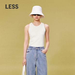 弹性基础款 LESS春罗纹包边修身 内搭小背心2O3010310 周迅同款