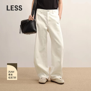 【商场同款】LESS2025秋新款进口全棉休闲牛仔香蕉裤女2P7E18760