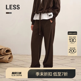 休闲直筒香蕉卫裤 LESS2025冬新款 0压系列 2P0E14640 商场同款