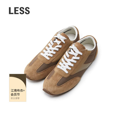 LESS休闲系带平底女式运动鞋