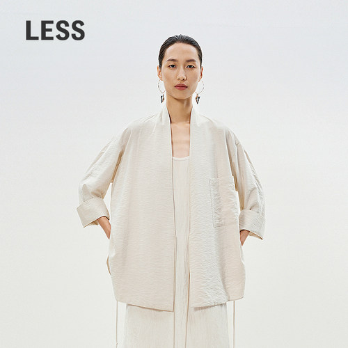 LESS斜门襟新中式衬衣女