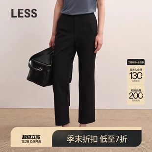 烟管九分裤 休闲通勤时尚 LESS2025年秋新款 2P8E18170 商场同款