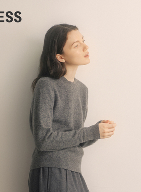 【0压系列】LESS秋冬亲肤羊绒衫女圆领内搭针织衫毛衣2O0310470