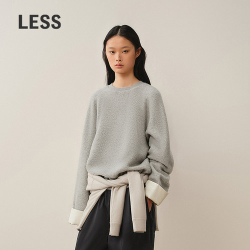 LESS套头插肩袖休闲卫衣