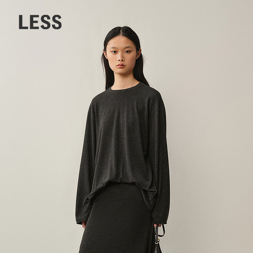 LESS慵懒宽松长袖T恤女