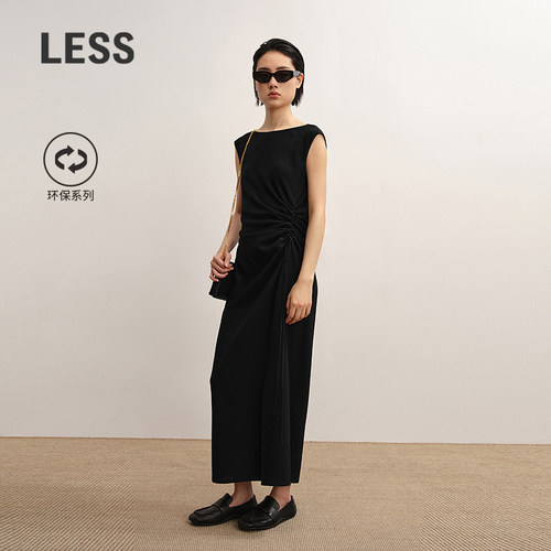LESS环保进口通勤无袖连衣裙
