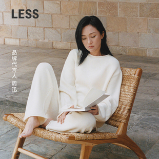 舒适针织衫 慵懒时尚 LESS春绵羊毛套头毛衫 女2P1311890 0压系列