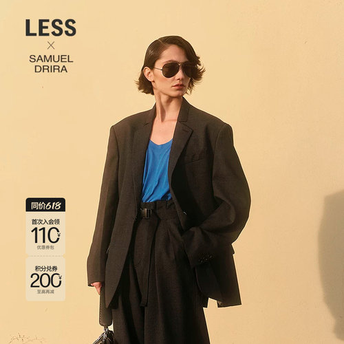 LESS通勤正装女全羊毛西装外套