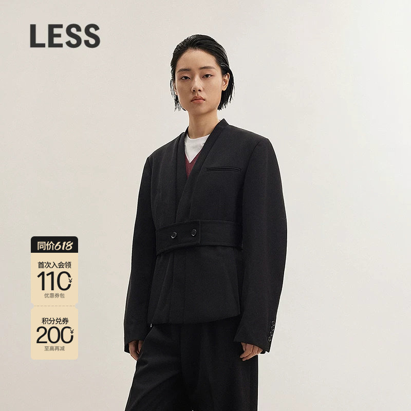 【SAMUEL系列】LESS冬小立领职场西服女精纺西装外套女2O