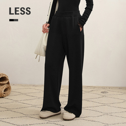 LESS通勤直筒绵羊毛休闲裤