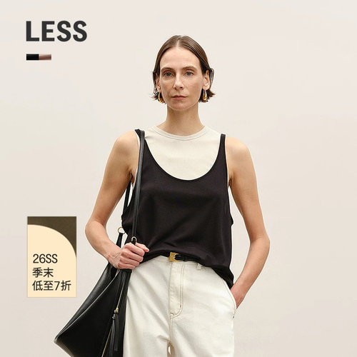 LESS夏吊带背心两件套