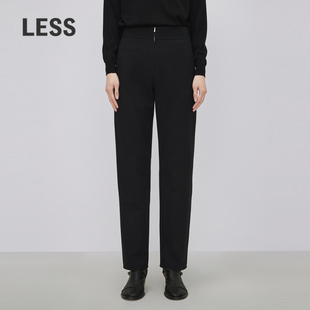 LESS秋冬绵羊毛裤 2NAE11890 子女通勤直筒简约休闲长裤