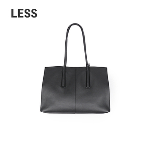 【商场同款】LESS2026春新款通勤牛皮革大容量竖琴包女3Q2L10210