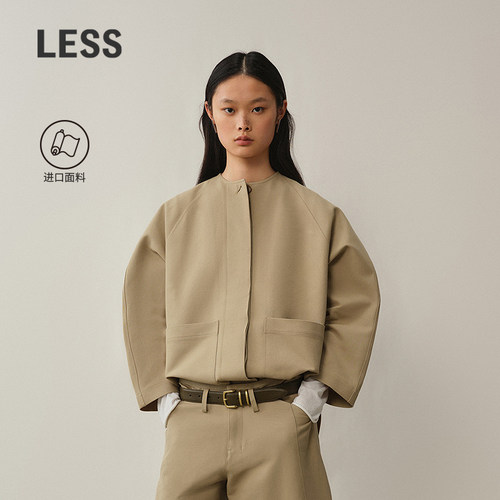 LESS空气夹克女全棉工装