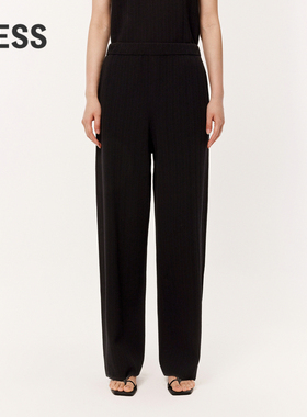 【0压系列】LESS春夏垂感针织裤女简约显瘦直筒休闲裤子2O4E11850