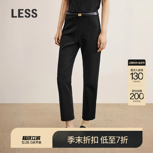 商场同款 九分紧身裤 LESS2025年秋季 通勤修身 2P9E15910 新款