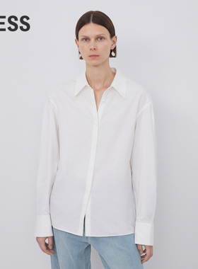 【精工系列】LESS春秋衬衣女蕾丝包针刺绣休闲衬衫2N9210730