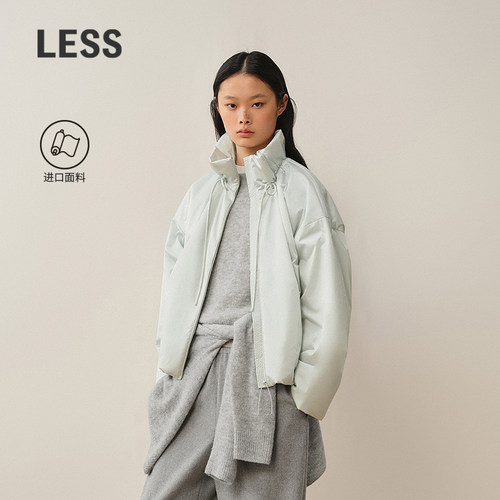 LESS立领围裹抽绳棉衣