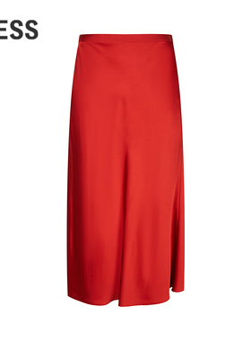 【商场同款】LESS2026春新款气质垂感红色包臀A字半身裙2Q3D17010