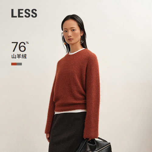 LESS纯色丝羊绒针织衫