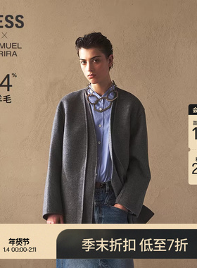 【商场同款/SAMUEL系列】LESS2025秋新款含羊绒毛呢大衣2P9818840