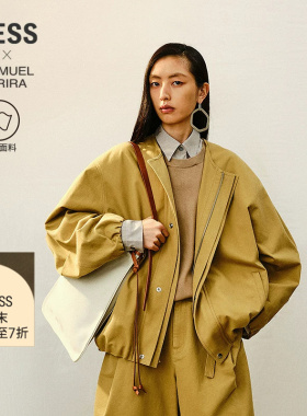 【商场同款/SAMUEL系列】LESS2026春新进口全棉廓形夹克2Q2614160