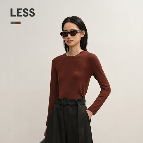 LESS薄款修身套头针织衫