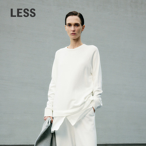 LESS春秋假两件套头卫衣女棉质