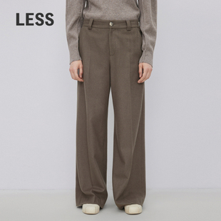 2NAE12290 裤 LESS秋冬绵羊毛休闲裤 子女阔腿通勤流行西装