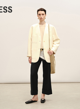 【商场同款】LESS2026春新款休闲通勤喇叭九分西装裤女2Q1E16650