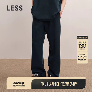 直筒宽松通勤休闲卫裤 LESS2025年秋新款 2P8E15920 商场同款