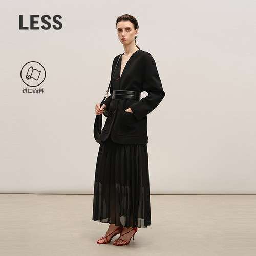 LESS进口欧根纱半身裙
