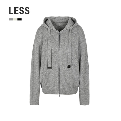 LESS连帽拉链卫衣女含羊绒