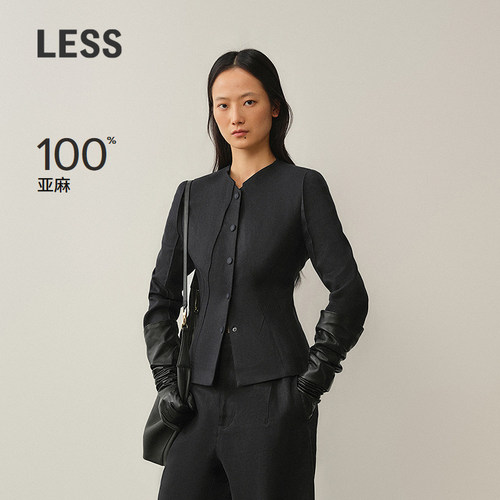 LESS通勤收腰亚麻西服