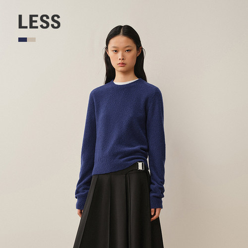 【商场同款/0压系列】LESS2026年冬新款长袖套头针织衫2QA315650