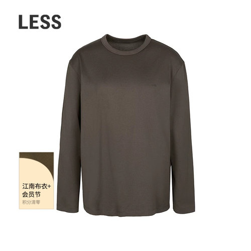 LESS休闲长绒棉长袖T恤女