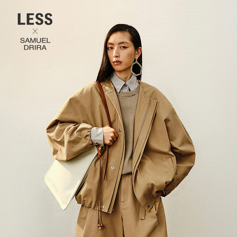 【商场同款/SAMUEL系列】LESS2026春新进口全棉廓形夹