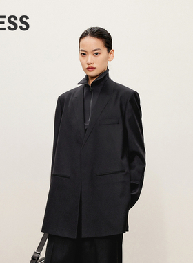 【精工系列】LESS美丽诺绵羊毛西装女高级感宽松外套2O0713430
