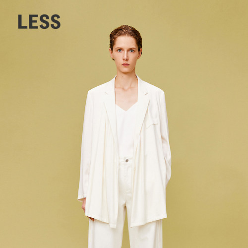 LESS薄款西服女设计感通勤新中式系带气质休闲西装外套2O6712810