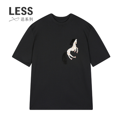 LESS长绒棉休闲圆领T恤