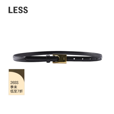 【商场同款】LESS2026春新款复古精致牛皮革细腰带3Q1K10170