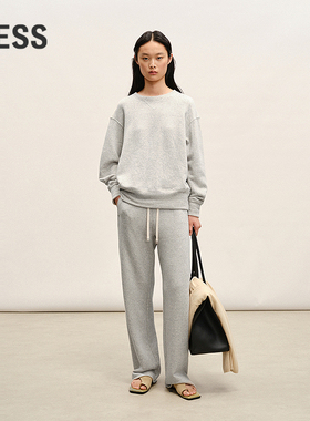 【商场同款/0压系列】LESS2026春新款休闲灰香蕉卫裤女2Q1E13030